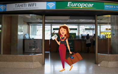   Récupérez votre carte SIM au départ de Tahiti à l'agence aéroport Tahiti Wifi